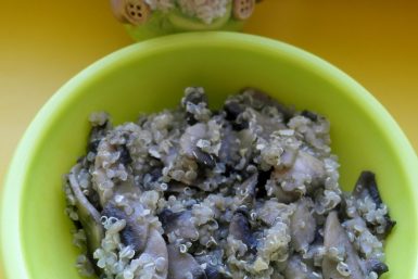 retete cu quinoa, quinoa cu ciuperci si usturoi, retete cu quinoa pentru copii